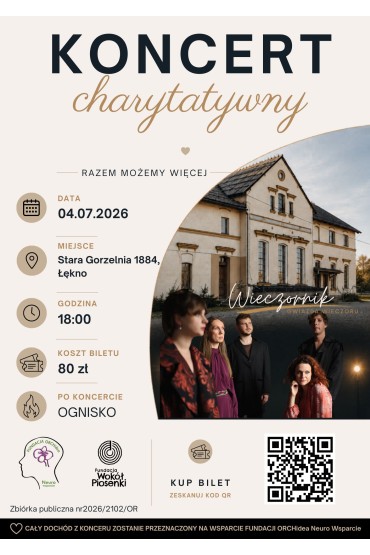 Bilet wstępu na koncert charytatywny